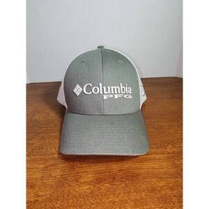 Columbia PFG Mesh‎ Flexfit Fishing Cap L/XL Gray/White VGUC